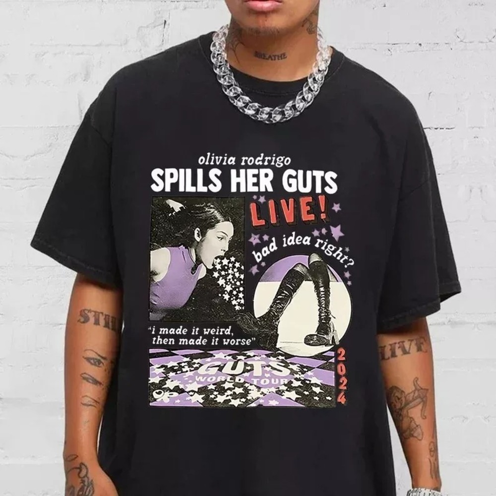 Olivia Rodrigo Spills Her Guts Graphics Unisex T-shirt